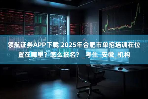 领航证券APP下载 2025年合肥市单招培训在位置在哪里？怎么报名？_考生_安徽_机构